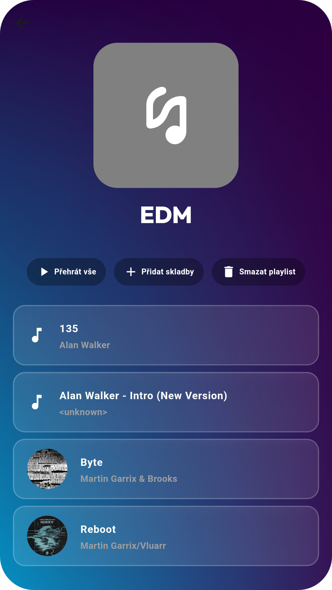 Playlist View