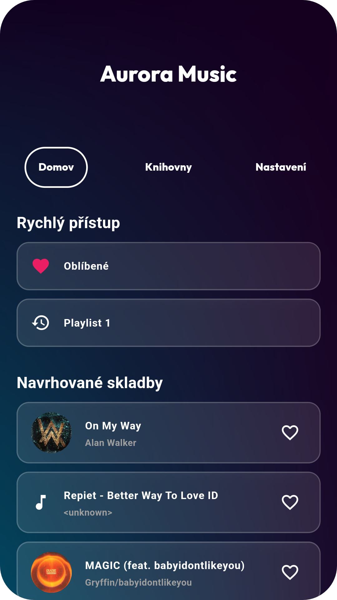 Aurora Music Interface
